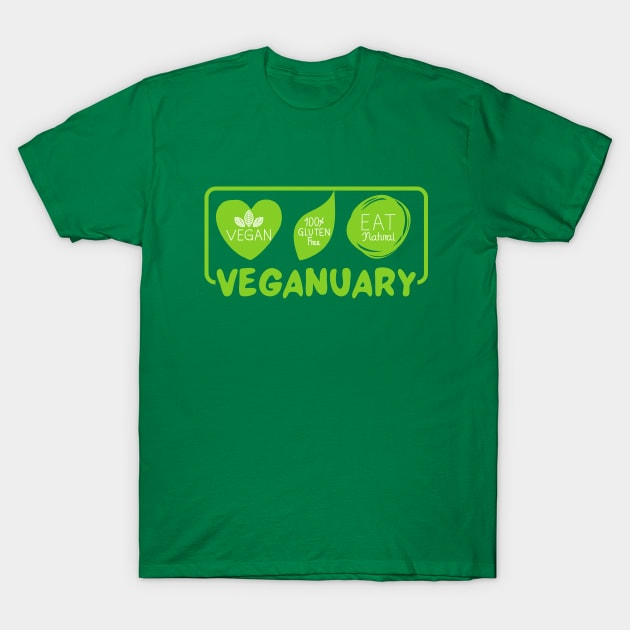 vegan veganuary T-Shirt by Marius Andrei Munteanu